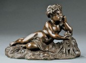 FRENCH BRONZE ALLEGORICAL FIGU