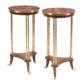 FRENCH BRONZE AND MAHOGANY GUE