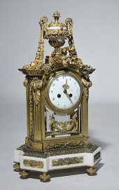FRENCH BRONZE AND MARBLE SHELF