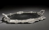 French Bronze Argente Plateau,