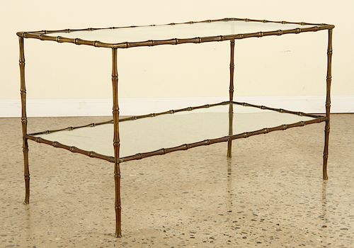 FRENCH BRONZE BAMBOO 2 TIER