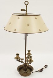 FRENCH BRONZE BOUILLOTTE LAMP