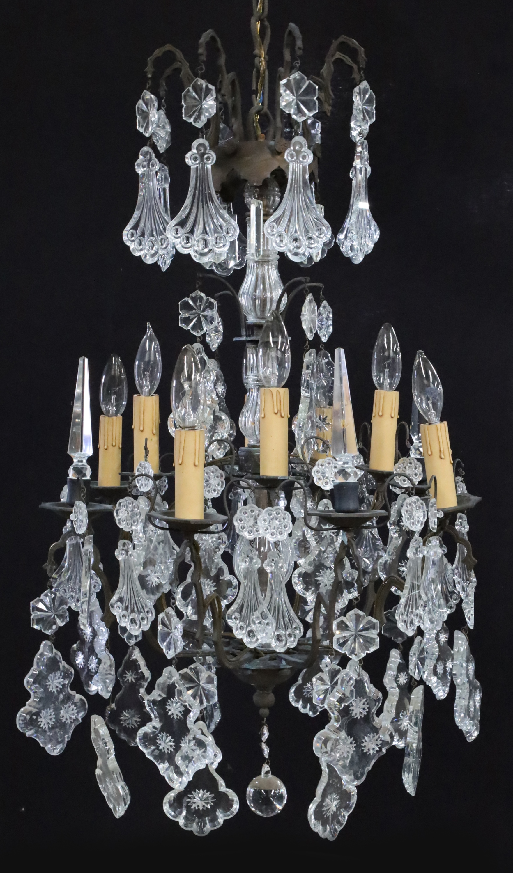 FRENCH BRONZE BRILLIANT CRYSTAL 8