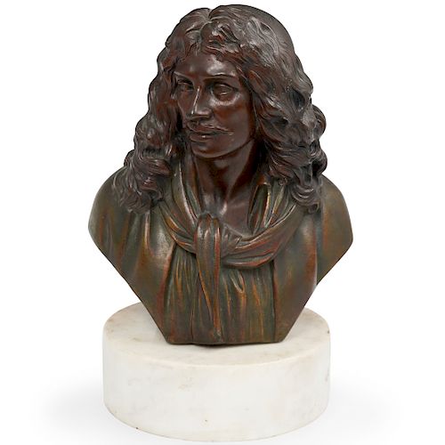 FRENCH BRONZE BUSTDESCRIPTION: A