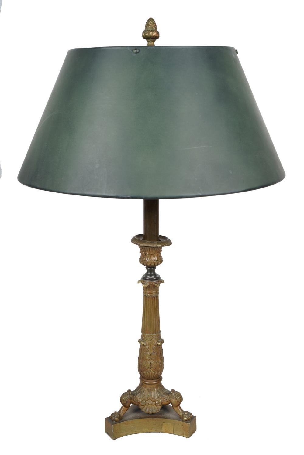 FRENCH BRONZE CANDLESTICK TABLE