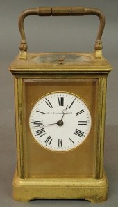 French bronze carriage clock b