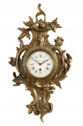 FRENCH BRONZE CARTEL CLOCK Fre