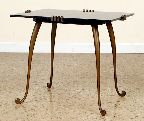 FRENCH BRONZE COFFEE TABLE BLACK