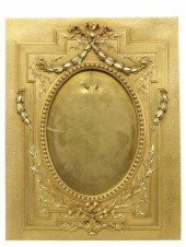 FRENCH BRONZE DORE EASEL-BACK