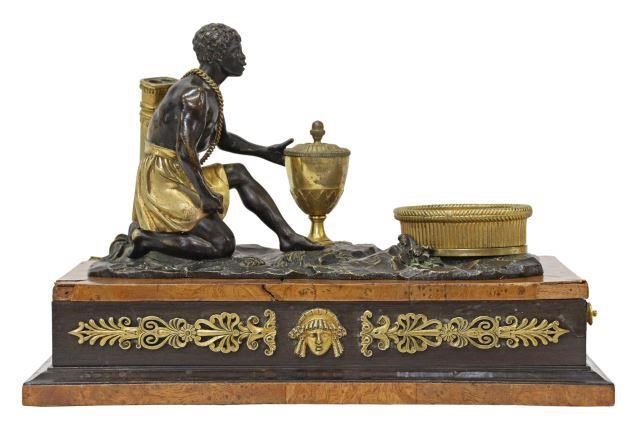 FRENCH BRONZE DORE & PATINE