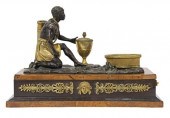 FRENCH BRONZE DORE & PATINE BL