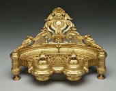 French bronze dor&eacute; stan