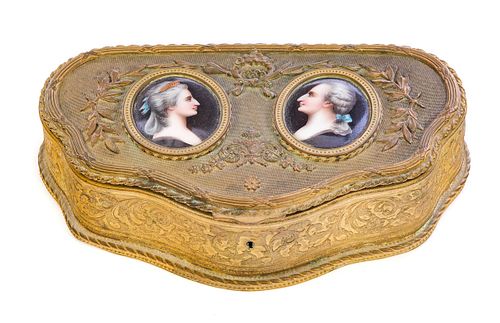 FRENCH BRONZE DRESSER BOX WITH