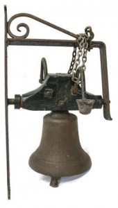FRENCH BRONZE FARMHOUSE BELL,