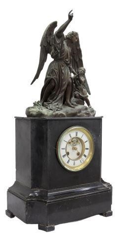 FRENCH BRONZE FIGURAL MANTEL