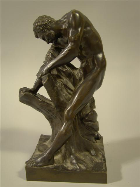 FRENCH BRONZE FIGURE 'MILO OF