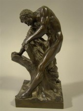 FRENCH BRONZE FIGURE 'MILO OF