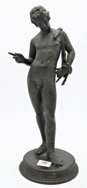 FRENCH BRONZE FIGURE, "NARCISS