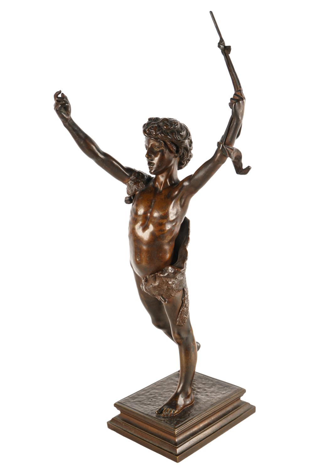 FRENCH BRONZE FIGURE OF A