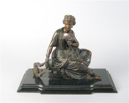 French bronze figure of a classical