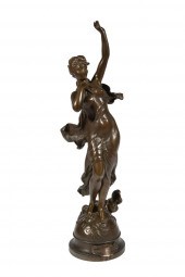 FRENCH BRONZE FIGURE OF "ETOIL