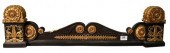 FRENCH BRONZE IRON FIREPLACE C