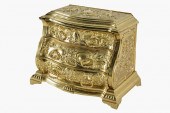 FRENCH BRONZE JEWELRY CHEST20t