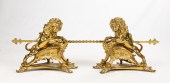 FRENCH BRONZE LION FIGURE CHEN