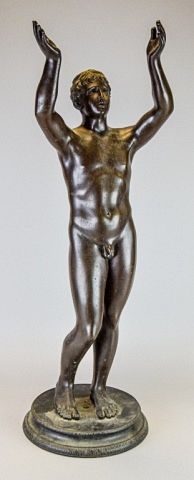 FRENCH BRONZE MALE NUDEFrench