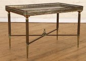 FRENCH BRONZE MARBLE COFFEE TA