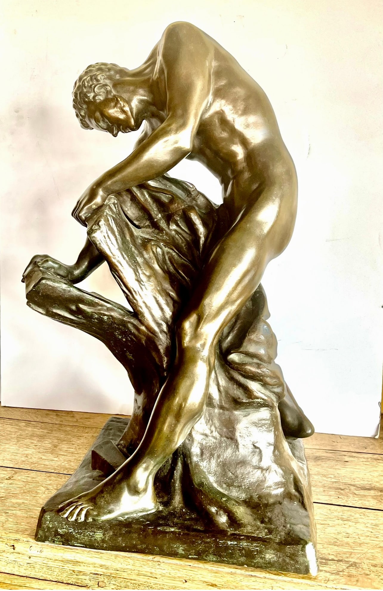 FRENCH BRONZE “MILON DE