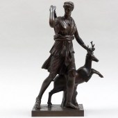 FRENCH BRONZE MODEL OF DIANA T