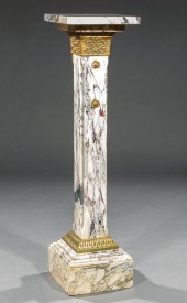FRENCH BRONZE-MOUNTED MARBLE P