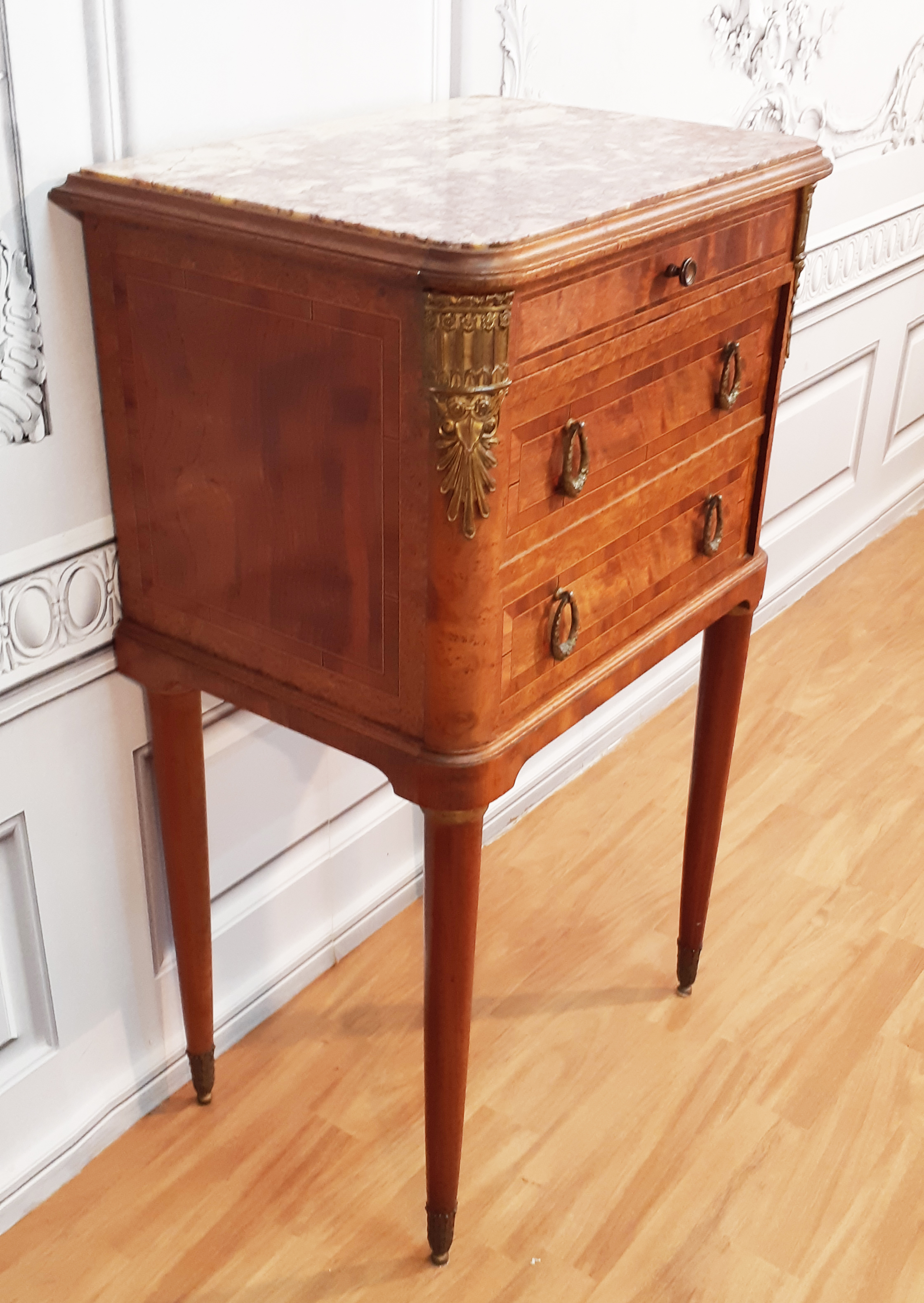 FRENCH BRONZE MOUNTED M/TOP