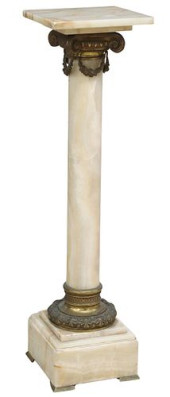 FRENCH BRONZE-MOUNTED ONYX COL