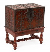 FRENCH BRONZE-MOUNTED WALNUT C