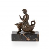FRENCH BRONZE NOVELTY TABLE LA