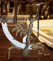 French bronze postal scale Est
