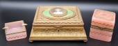 FRENCH BRONZE VANITY ITEMS. In