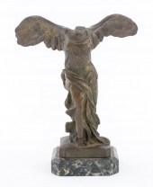 FRENCH BRONZE WINGED VICTORY O