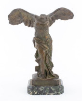 FRENCH BRONZE WINGED VICTORY O