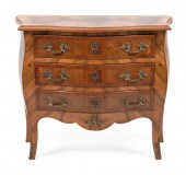 FRENCH BURLWOOD BOMBE THREE-DR