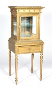 FRENCH CABINET DISPLAY CASE ON