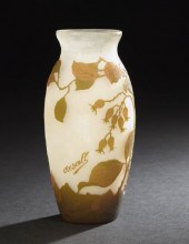 French Cameo-Cut Glass Vase,