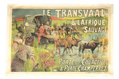 FRENCH CANVAS CIRCUS POSTER W/