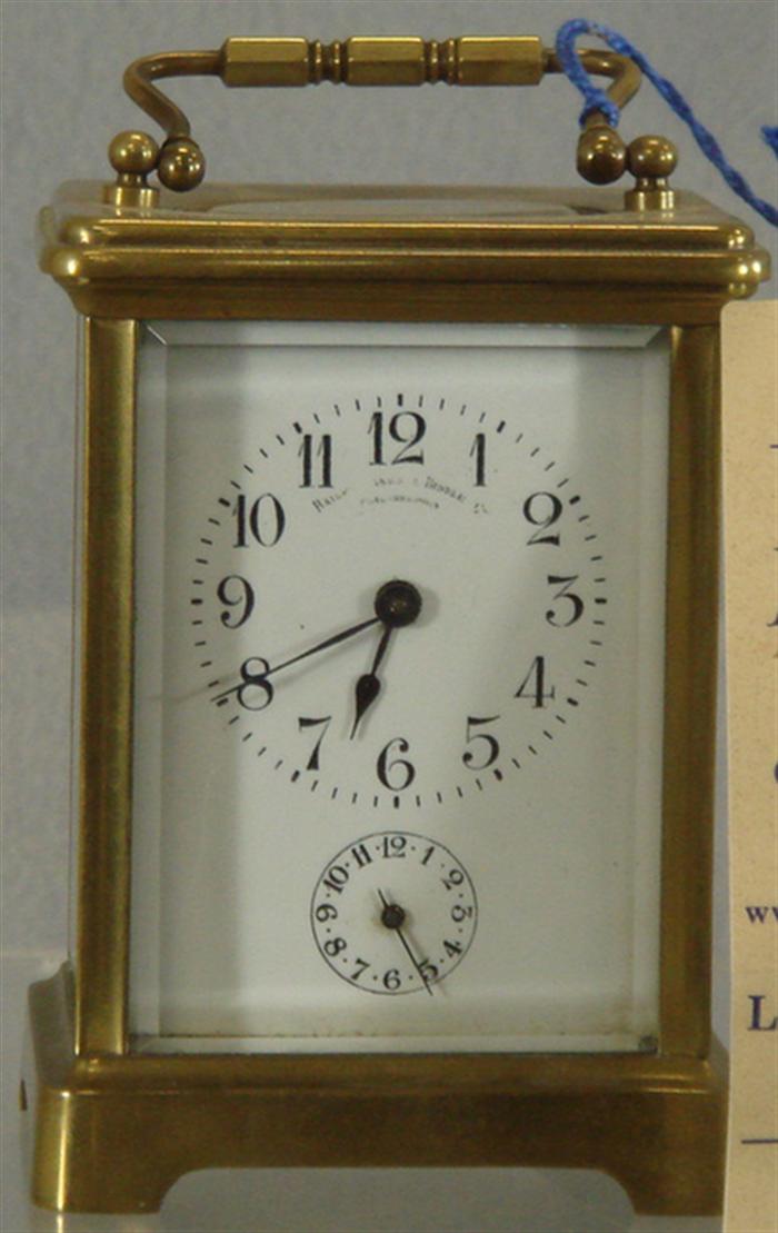 French carriage clock, running,