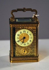 FRENCH CARRIAGE CLOCKFancy cas