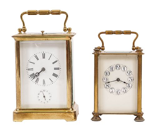 FRENCH CARRIAGE CLOCKFrench brass