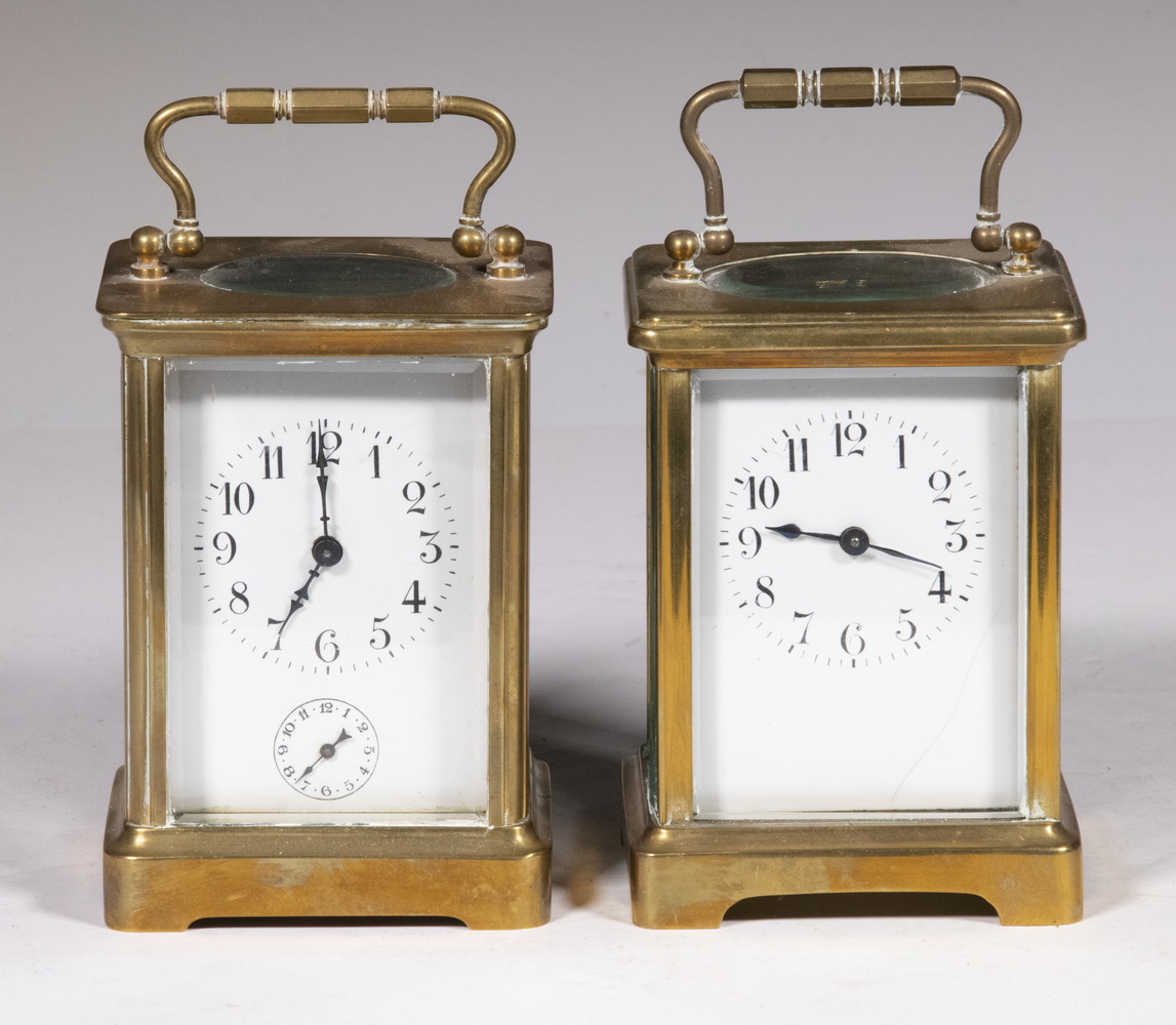 FRENCH CARRIAGE CLOCKS Lot of (2)