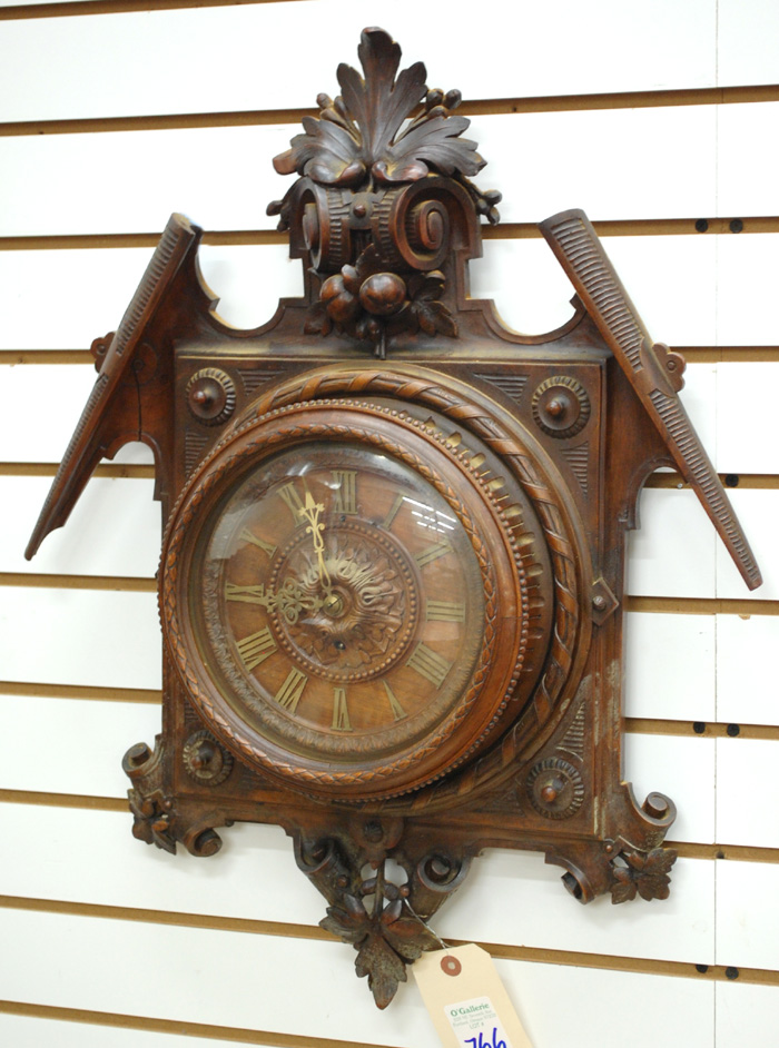 FRENCH CARTEL WALL CLOCK mid-19th